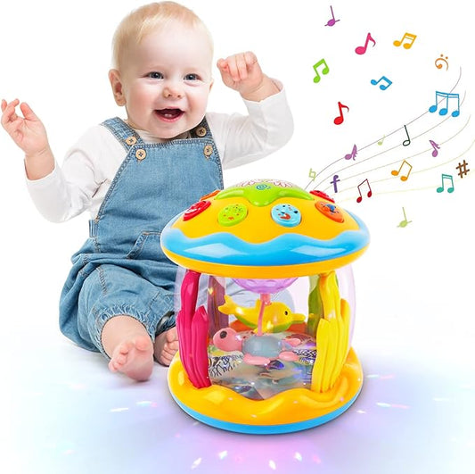 Pavrivey Projector Light Toy, Musical Baby Toy, 12-18 Months, Crawling, Learning, Tummy Time Toy